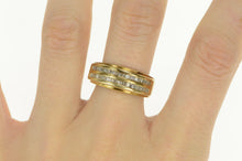 Load image into Gallery viewer, 14K 1.00 Ctw Diamond Tiered Mens&#39; Wedding Band Ring Yellow Gold