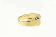 Load image into Gallery viewer, 14K 0.20 Ctw Diamond Squared Men&#39;s Statement Ring Yellow Gold