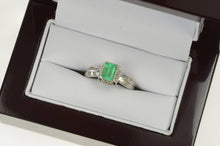 Load image into Gallery viewer, 14K 1.30 Ctw Emerald Diamond Halo Engagement Ring White Gold