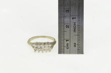 Load image into Gallery viewer, 14K 0.30 Ctw 1950&#39;s Diamond Tiered Wedding Band Ring White Gold