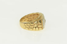 Load image into Gallery viewer, 14K 1.00 Ctw Diamond Squared Cluster Men&#39;s Ring White Gold