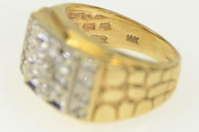 Load image into Gallery viewer, 14K 1.00 Ctw Diamond Squared Cluster Men&#39;s Ring White Gold