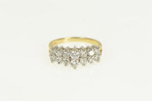 Load image into Gallery viewer, 14K 1.00 Ctw Diamond Graduated Squared Cluster Ring Yellow Gold