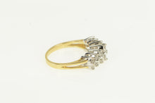 Load image into Gallery viewer, 14K 1.00 Ctw Diamond Graduated Squared Cluster Ring Yellow Gold
