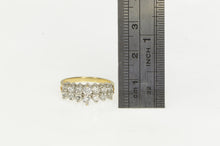 Load image into Gallery viewer, 14K 1.00 Ctw Diamond Graduated Squared Cluster Ring Yellow Gold