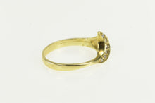 Load image into Gallery viewer, 14K 1950&#39;s Diamond Curve Wavy Statement Band Ring Yellow Gold