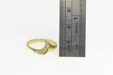 Load image into Gallery viewer, 14K 1950&#39;s Diamond Curve Wavy Statement Band Ring Yellow Gold