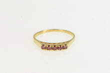 Load image into Gallery viewer, 14K Natural Ruby Classic Vintage Statement Band Ring White Gold