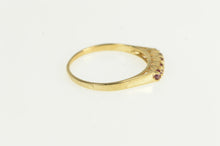 Load image into Gallery viewer, 14K Natural Ruby Classic Vintage Statement Band Ring White Gold