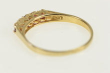 Load image into Gallery viewer, 14K Natural Ruby Classic Vintage Statement Band Ring White Gold