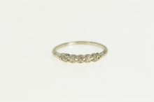 Load image into Gallery viewer, 14K Art Deco Diamond Classic Wedding Band Ring White Gold