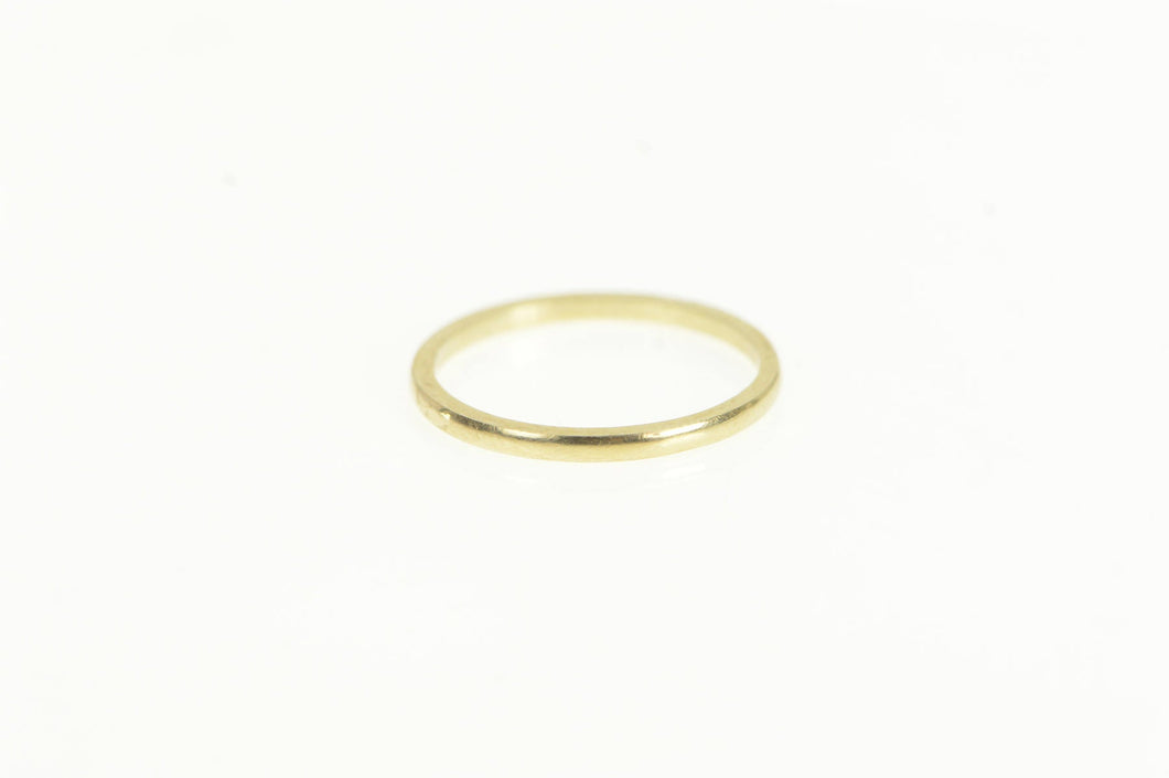 10K 1.5mm Classic Simple Wedding Band Ring Yellow Gold