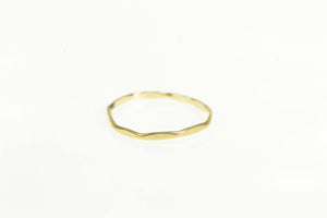 14K 1.5mm Geometric Squared Pattern Band Ring Yellow Gold