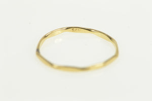 14K 1.5mm Geometric Squared Pattern Band Ring Yellow Gold