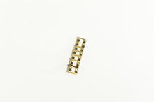 Load image into Gallery viewer, 10K Graduated Diamond Wavy Journey Symbol Pendant Yellow Gold