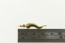 Load image into Gallery viewer, 14K Traditional Italian Horn Protection Symbol Charm/Pendant Yellow Gold