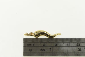 14K Traditional Italian Horn Protection Symbol Charm/Pendant Yellow Gold