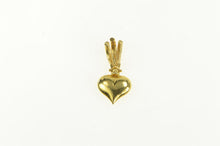Load image into Gallery viewer, 18K Puffy Heart Vintage Love Symbol Valentine Charm/Pendant Yellow Gold