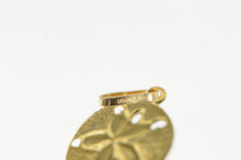 Load image into Gallery viewer, 14K High Relief Sand Dollar Beach Sea Shell Charm/Pendant Yellow Gold