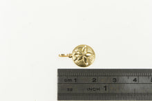Load image into Gallery viewer, 14K High Relief Sand Dollar Beach Sea Shell Charm/Pendant Yellow Gold