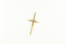 Load image into Gallery viewer, 14K Diamond Classic Cross Christian Faith Vintage Pendant Yellow Gold