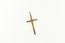 Load image into Gallery viewer, 14K Diamond Classic Cross Christian Faith Vintage Pendant Yellow Gold