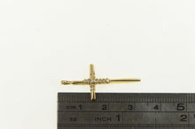 Load image into Gallery viewer, 14K Diamond Classic Cross Christian Faith Vintage Pendant Yellow Gold