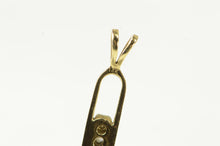 Load image into Gallery viewer, 14K Retro Diamond Vertical Bar Vintage Statement Pendant Yellow Gold