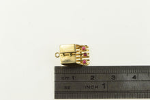 Load image into Gallery viewer, 14K 3D Ruby Hair Trimmer Guard Barber Stylist Charm/Pendant Yellow Gold