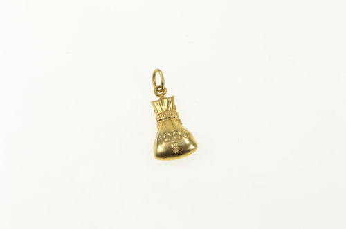 14K Puffy $1000 One Grand Cash Money Bucks Charm/Pendant Yellow Gold