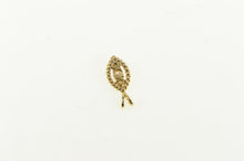 Load image into Gallery viewer, 14K Marquise Diamond Cluster Rope Trim Charm/Pendant Yellow Gold