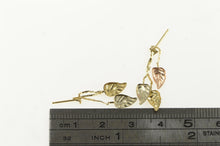 Load image into Gallery viewer, 14K Black Hills Leaf Fringe Cluster Dangle Tassel Earrings Yellow Gold