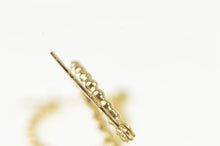Load image into Gallery viewer, 14K 17.2mm Scalloped Puffy Dot Vintage Hoop Earrings Yellow Gold
