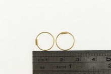 Load image into Gallery viewer, 14K 11.5mm Seamless Look Vintage Hoop Earrings Yellow Gold