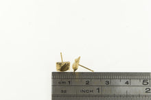 Load image into Gallery viewer, 14K Square Vintage Geometric Curved Stud Earrings Yellow Gold