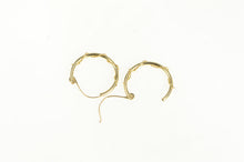 Load image into Gallery viewer, 14K 16.0mm Vintage Rope Twist Pattern Hoop Earrings Yellow Gold