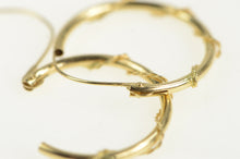 Load image into Gallery viewer, 14K 16.0mm Vintage Rope Twist Pattern Hoop Earrings Yellow Gold