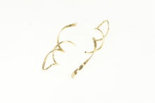 Load image into Gallery viewer, 14K Twist Design Vintage Spiral Swirl Dangle Earrings Yellow Gold