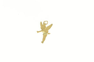 14K Tinkerbell Disney Fairy Pixie Peter Pan Charm/Pendant Yellow Gold