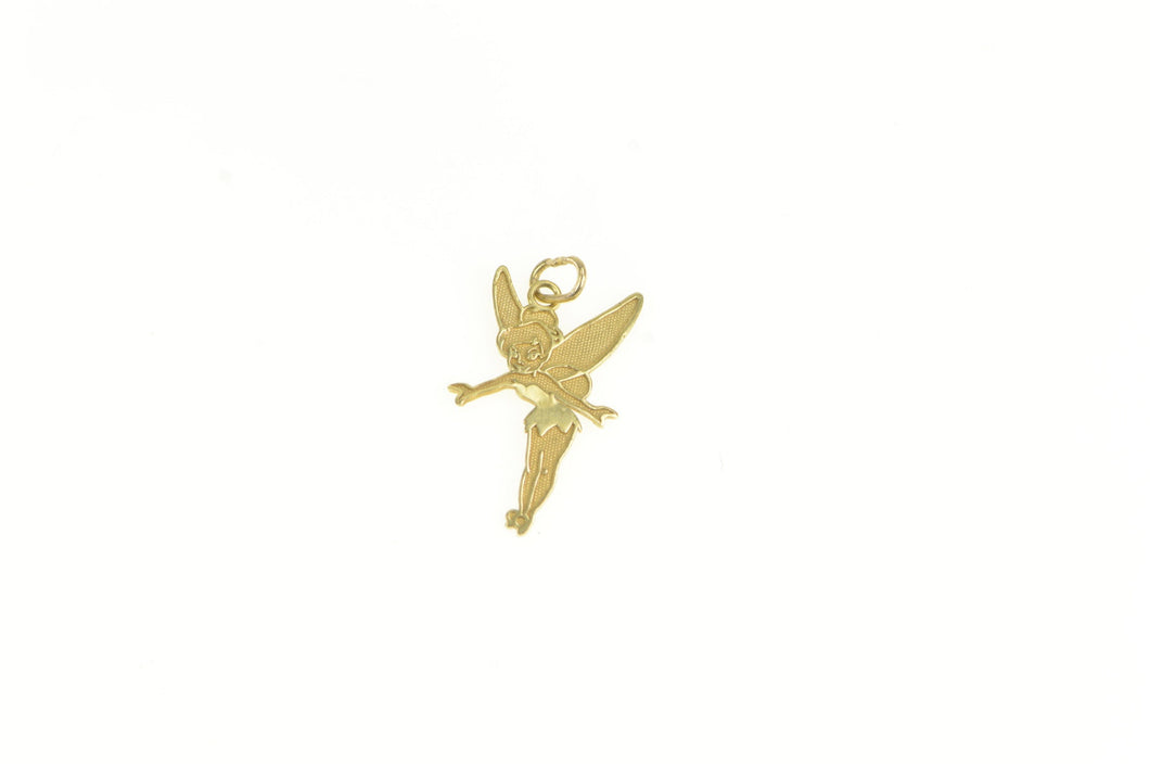14K Tinkerbell Disney Fairy Pixie Peter Pan Charm/Pendant Yellow Gold