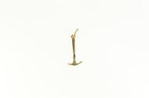 14K Hammer Construction Tool Contractor Building Charm/Pendant Yellow Gold