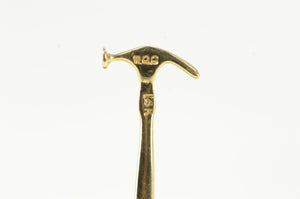 14K Hammer Construction Tool Contractor Building Charm/Pendant Yellow Gold