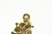 Load image into Gallery viewer, 14K Red Enamel Lady Bug Good Luck Symbol Cuff Links Yellow Gold