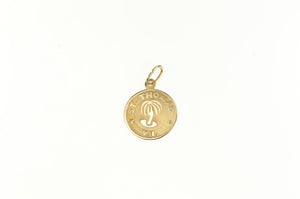 14K St Thomas Virgin Islands Travel Souvenir Charm/Pendant Yellow Gold