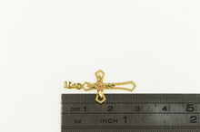 Load image into Gallery viewer, 14K Black Hills Flower Cross Christian Faith Charm/Pendant Yellow Gold