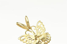Load image into Gallery viewer, 14K Ornate Filigree Butterfly Change Symbol Charm/Pendant Yellow Gold