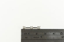 Load image into Gallery viewer, 14K Diamond Tiered Journey Symbol Bar Drop Pendant White Gold