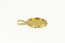 Load image into Gallery viewer, 14K Solid 24k Gold Israel Wreath Trim Vintage Charm/Pendant Yellow Gold