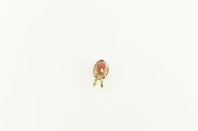 Load image into Gallery viewer, 14K Oval Garnet Solitaire Vintage Classic Pendant Yellow Gold