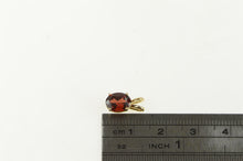 Load image into Gallery viewer, 14K Oval Garnet Solitaire Vintage Classic Pendant Yellow Gold